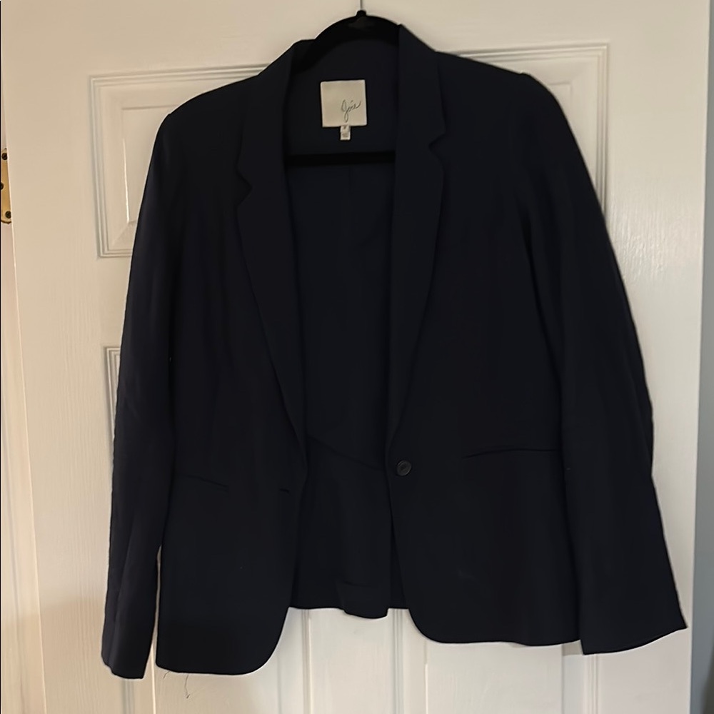 Women's Joie Navy Linen Blazer